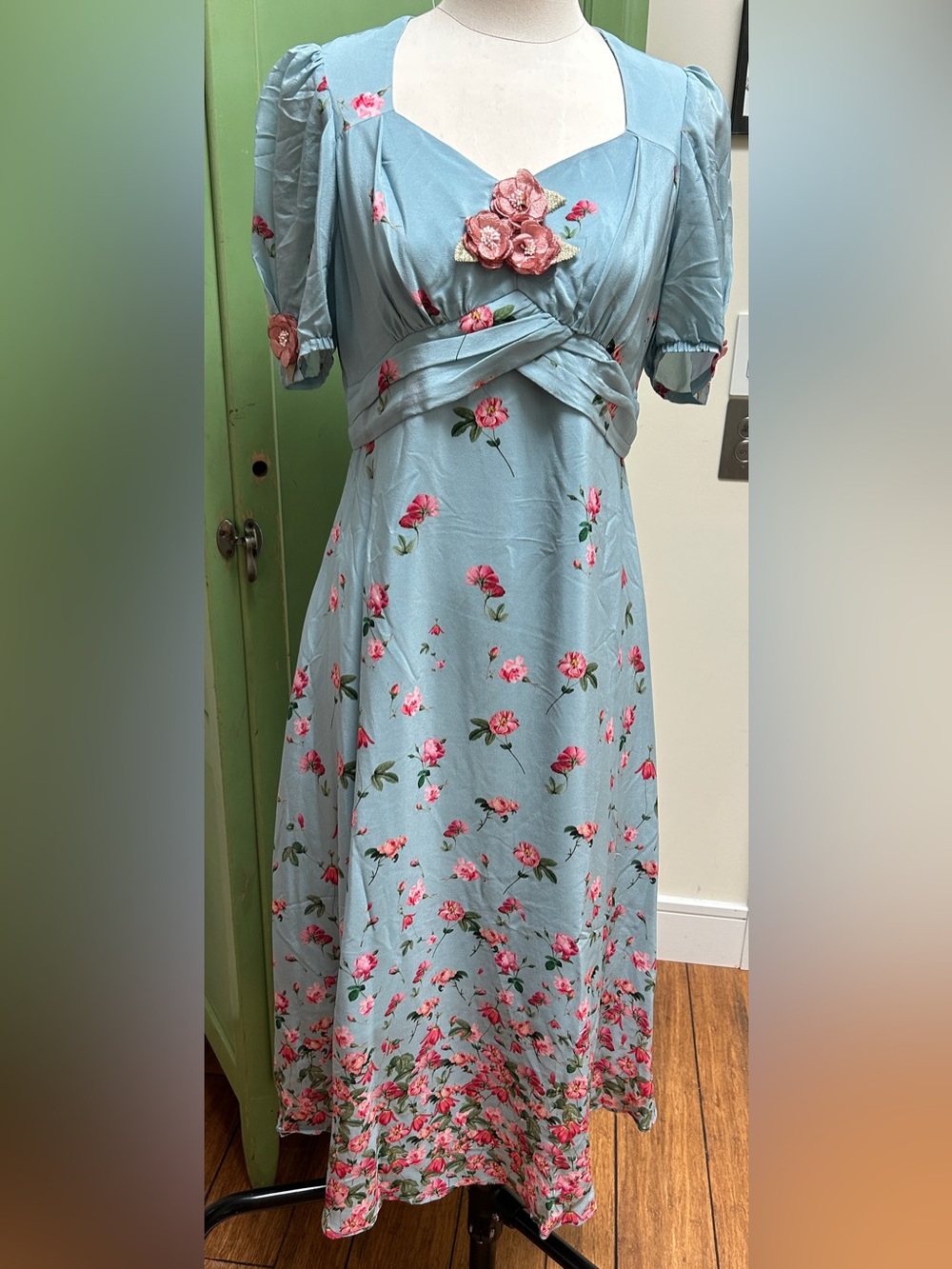 Mr Water silk midi dress. NWOT
